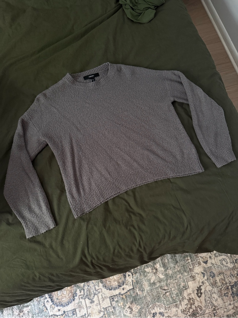 Forever21 Gray Textured Sweater